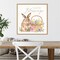 Happy Easter VI Bright by Silvia Vassileva 22-in. W x 22-in. H. Canvas Wall Art Print Framed in Natural